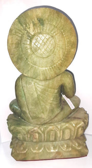 Buddha Statue Natural Aventurine Quartz Carved Speicemen-(40)